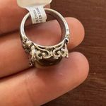 Free People  Elegant Silver and Yellow Stone Ring Photo 1