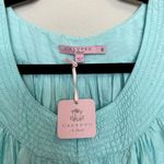 Calypso St. Barth NWT Calypso Silk Tiered Maxi Dress Size Small Color Baby Blue Photo 1