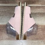 Autenti Womens Leather Sock Double Buckle Strappy Sandals Light Pink Size 6 Photo 3