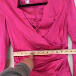 House Of CB House‎ Of CB 'Nelinha’ Hot Pink Gathered Tux Wrap Mini Dress Women’s Small $259 Photo 9
