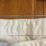 Lacoste Women’s Low Rise White Unique Jeans Back Pockets Logo Sz 32/14-EUC Photo 1