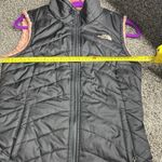 The North Face  Pink/Black Reversible‎ Quilted Vest XS B151 Photo 14