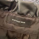Who What Wear Pleather Faux Leather Paper Bag Waist Barrel Pants Size Medium Photo 10