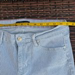 U.S. Polo Assn. Women's Blue and White Striped Ankle Jeans Photo 6