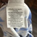 PINK - Victoria's Secret Victoria’s Secret PINK, Long Sleeve Blue/White Tie Dye Crop Top  L Casual  Boho Photo 10