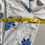 Boohoo  White and Blue Floral Tie-Front Blouse Photo 5