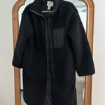 H&M  Sherpa Jacket Black Photo 0