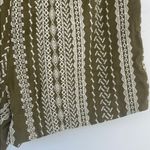 House of Harlow 1960 High Waist Green and Cream Linen Blend Shorts XS Photo 4