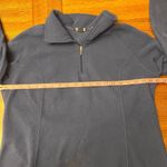 Lands' End Blue Fleece Long Sleeve 3/4 Zip Top Size Large Photo 4