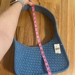 Anthropologie NWT  Blue Woven Neoprene Shoulder Bag Photo 3