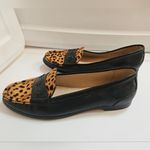 Jack Rogers Remi Calf Hair Leather Leopard Print Loafers Sz 8.5 New W/out Box Photo 2