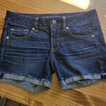 American Eagle Short Shorts Womens Sz 6 Blue Super Stretch (Fits 31x5) EUC Photo 5