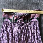 Free People  Elowen Tube Strapless Romper Print Purple XS Boho Lavender Floral Photo 6