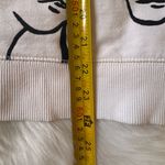 ZARA Women's white and black crewneck sweatshirt crewneck faces portrait Photo 5