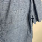 Jaclyn Smith Vintage Linen Blend Blue Short Sleeve Blazer Sz Large Photo 7