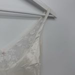 JCPenney Vintage Fantasia Ivory Lace Tank Top USA Size 34 Lace White Photo 5