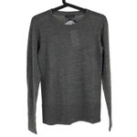 Universal Standard 4XS 00 Merino Wool Crewneck Sweater Grey Melange Long Sleeve Photo 8