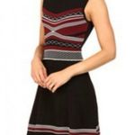 Shoshanna Saks Fifth Avenue  Large Women's Geo Knitwear Ava Dress Small Photo 1