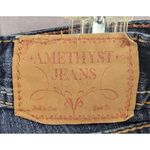 Amethyst Stretch Denim Capri Jeans Blue Surged Hem Women's Size 7 Photo 6