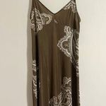 Zimmermann authentic printed paisley adjustable strap slip dress nightgown satin Photo 0