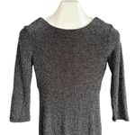 Bisou Bisou  Silver Drape Back Dress Photo 4