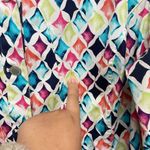 cj banks Women's jacket multicolor printed button up 3/4 Sleeves PLUS SIZE 3X Photo 3