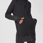 Athleta Cozy Karma 1/4 Zip Sweatshirt Dress in Black Photo 1