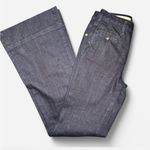 Pilcro  and the Letterpress “Superscript” Women's High Rise dark WashFlared Jeans Photo 3