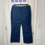 NWOT Lands’ End women’s blue dark wash denim wide leg jeans‎ pants stretch 16 Photo 3