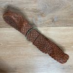 Gap Brown Genuine Leather Twisted Braided Woven Belt, Sz Small Photo 4