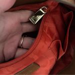 Furla 2 way bag brown leather preloved crossbody purse large tote Photo 13