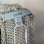 Joie NEW  Beige Linen Blend Cam Knit Halter Neck Lightweight Tank Top Womens L Photo 7