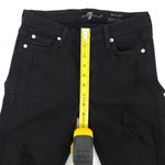 7 For All Mankind  B(air) Black Denim The Ankle Skinny Women's Size 25 Photo 10