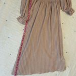 Revolve  x O.P.T. Athena Smocked Pink Gingham Ruffle Sleeve Midi Dress Size S Photo 12