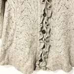 Juicy Couture  Size Small Grey Cárdigan Cashmere Wool Y2K Ruffles Cable Knit Photo 1