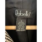 Rafaella Vintage Rafaela Y2K Black and White Wool Blend Tweed Checkered Blazer Size 8 Photo 3