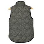 J.Crew  Tan & Black Excursion Herringbone Quilted Full Zip Vest XXS Photo 2