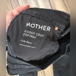 MOTHER Insider Crop Step Fray Jeans in Guilty Racer Black Sz 24 Photo 8