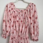 Alexis Tilia Pink Floral Off the Shoulder Tiered Midi Dress Photo 8