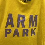 Shein heavy longline velvet hoodie ARM PARK golden mustard colored Gold Size XL Photo 2