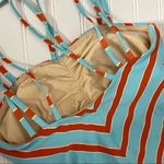 Anthropologie  Allihop Chevron Strip Maillot One Piece Swimsuit Size M 300 Photo 8