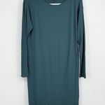 J Jill LS Wearever Teal Green Dress S Minimalist Capsule Staple Business Casual Photo 0