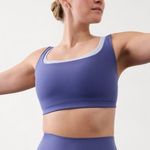 Athleta New S Double Up Sports Bra Small Cup D-DD Dusk/Gossamer Photo 0