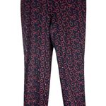 Vintage B&J Black Red High Waisted Twill Retro Dress Pants Size 14 Photo 0