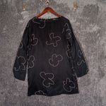 Madewell  Shift Mini Dress Black Viscose Blend Party Holiday Office Womens Small Photo 2