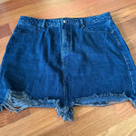 Good American  Denim Mini Skirt Photo 0
