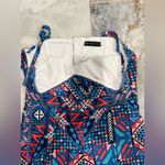 Fashion to figure Blue and Red Floral Jumpsuit Photo 5