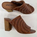 Jeffrey Campbell  Kelowna Perforated Mule‎ in Brown Size 9.5 Photo 0