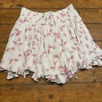 Sky To Moon Floral Mini Skirt Elasticized‎ Ruffled Layer Stretchy Size Medium Photo 1