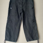 Michael Kors sz 2 black 100% black capri cargo pants NWOT Photo 0